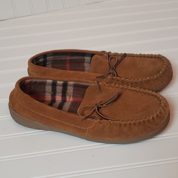 Roebuck & company men's suede slippers 13 - Picture 3 of 6